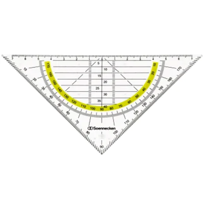 Soennecken Geometriedreieck 1823 Kunststoff rauchgrau