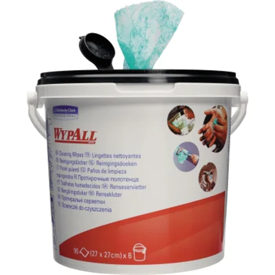 WYPALL Reinigungstuch 7775 Eimer 1-lagig 27x27cm grün 90 St./Pack.