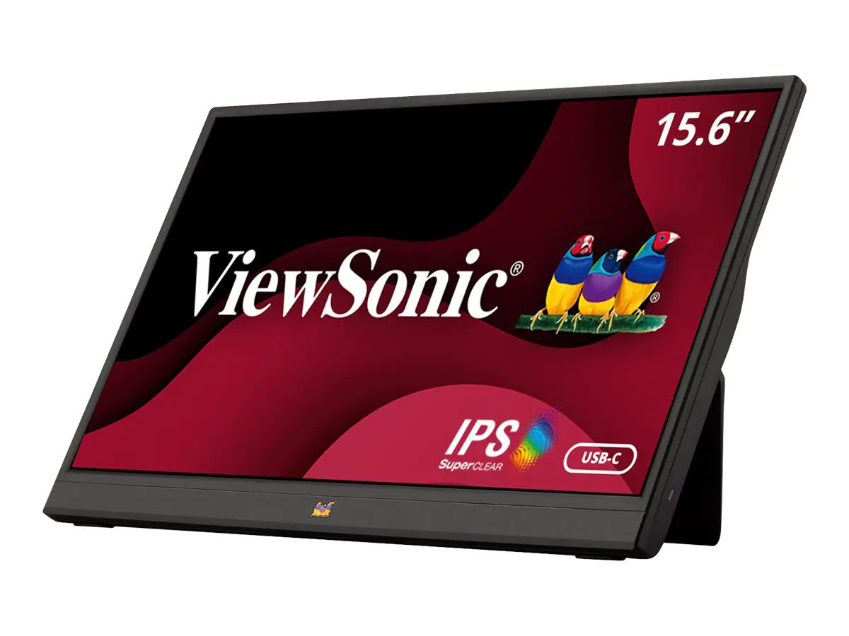 ViewSonic VA1655 - LED-Monitor - 40.6 cm (16") (15.6" sichtbar) - tragbar - 1920 x 1080 Full HD (1080p) @ 60 Hz - IPS - 250 cd/m² - 800:1 - 7 ms - Mini HDMI, USB-C - Lautsprecher