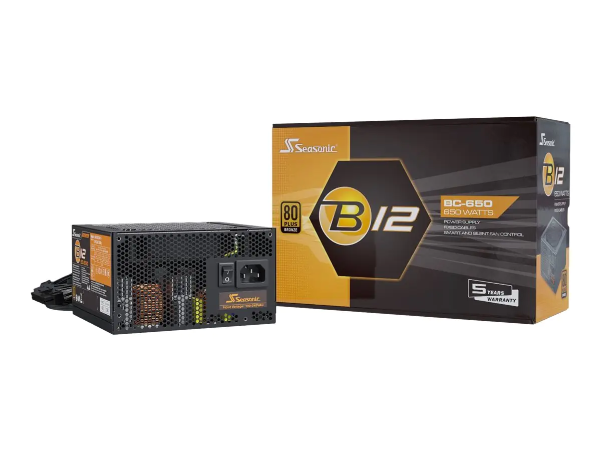 Sea Sonic B12 BC Series - Netzteil (intern) - ATX12V / EPS12V - 80 PLUS Bronze - Wechselstrom 100-240 V - 550 Watt