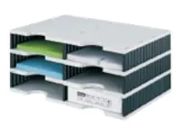 NT Cutter styrodoc duo - Sortierer - 6 Fächer - Grau, Blau 268-0203.38