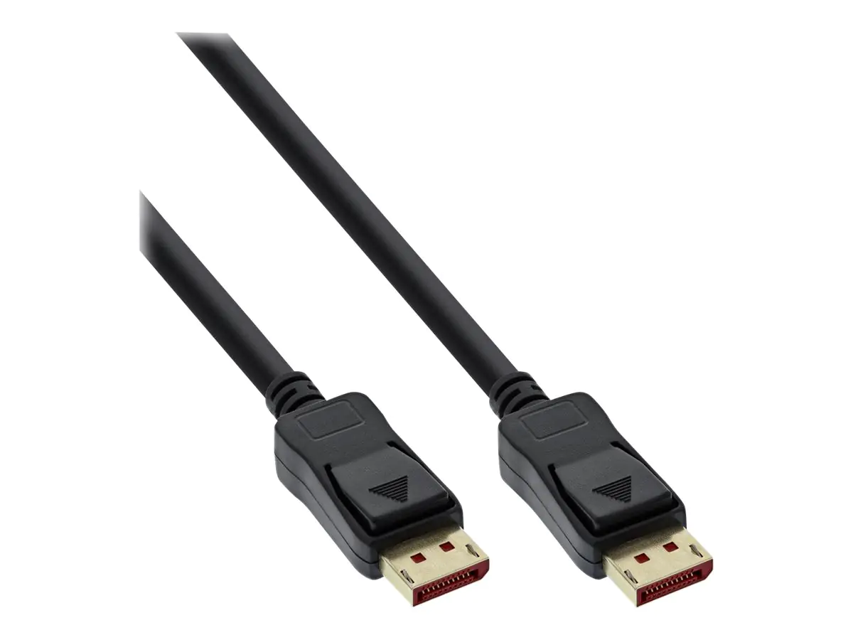 InLine - DisplayPort-Kabel - DisplayPort (M) zu DisplayPort (M) - DisplayPort 1.4 - 2 m - 4K Unterstützung, 8K Unterstützung - Schwarz