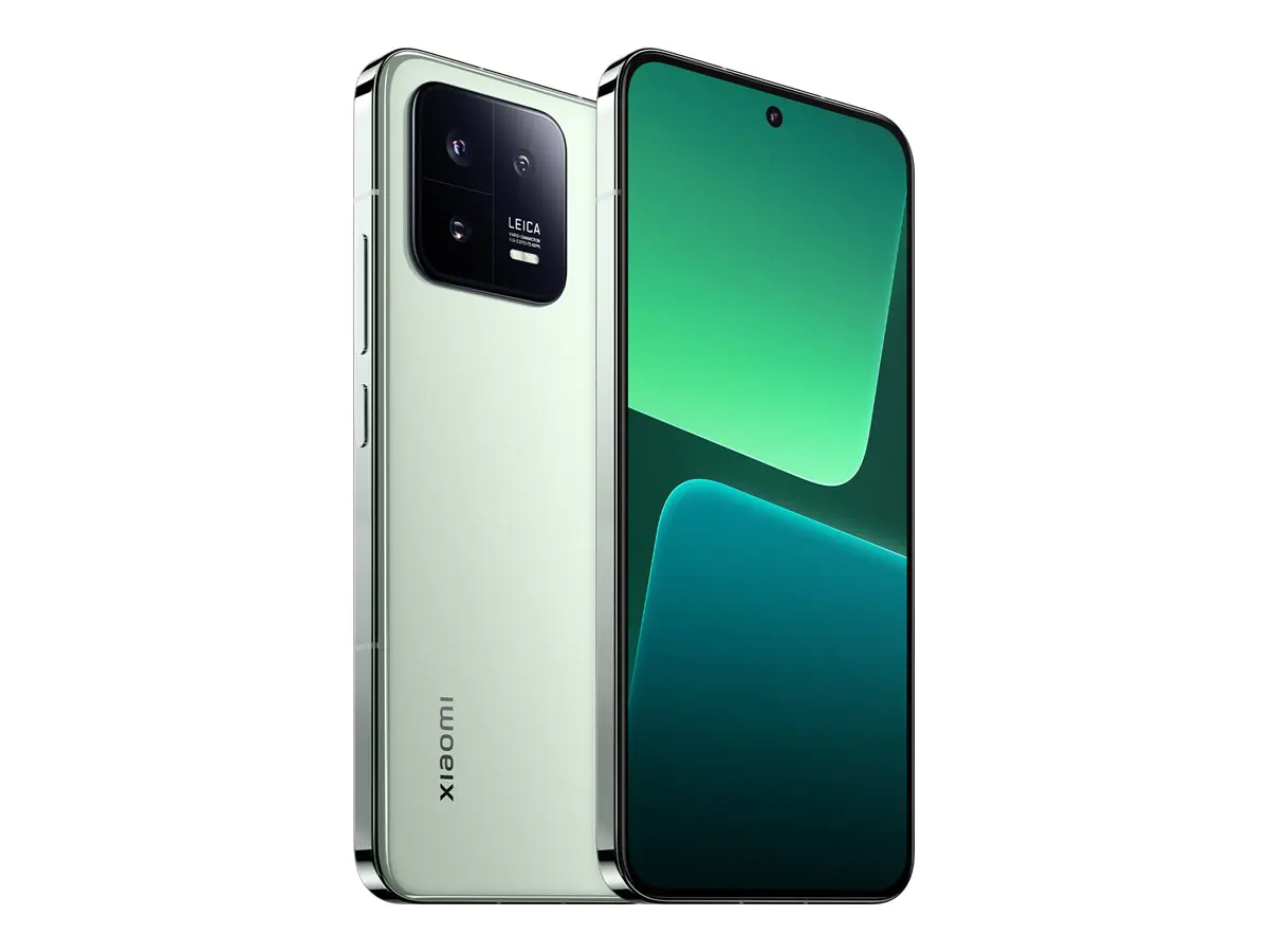 Xiaomi 13 - 5G Smartphone - Dual-SIM - RAM 8 GB / Interner Speicher 256 GB - OLED-Display - 6.36" - 2400 x 1080 Pixel (120 Hz) - Triple-Kamera 50 MP, 10 MP, 12 MP - front camera 32 MP - Flora Green