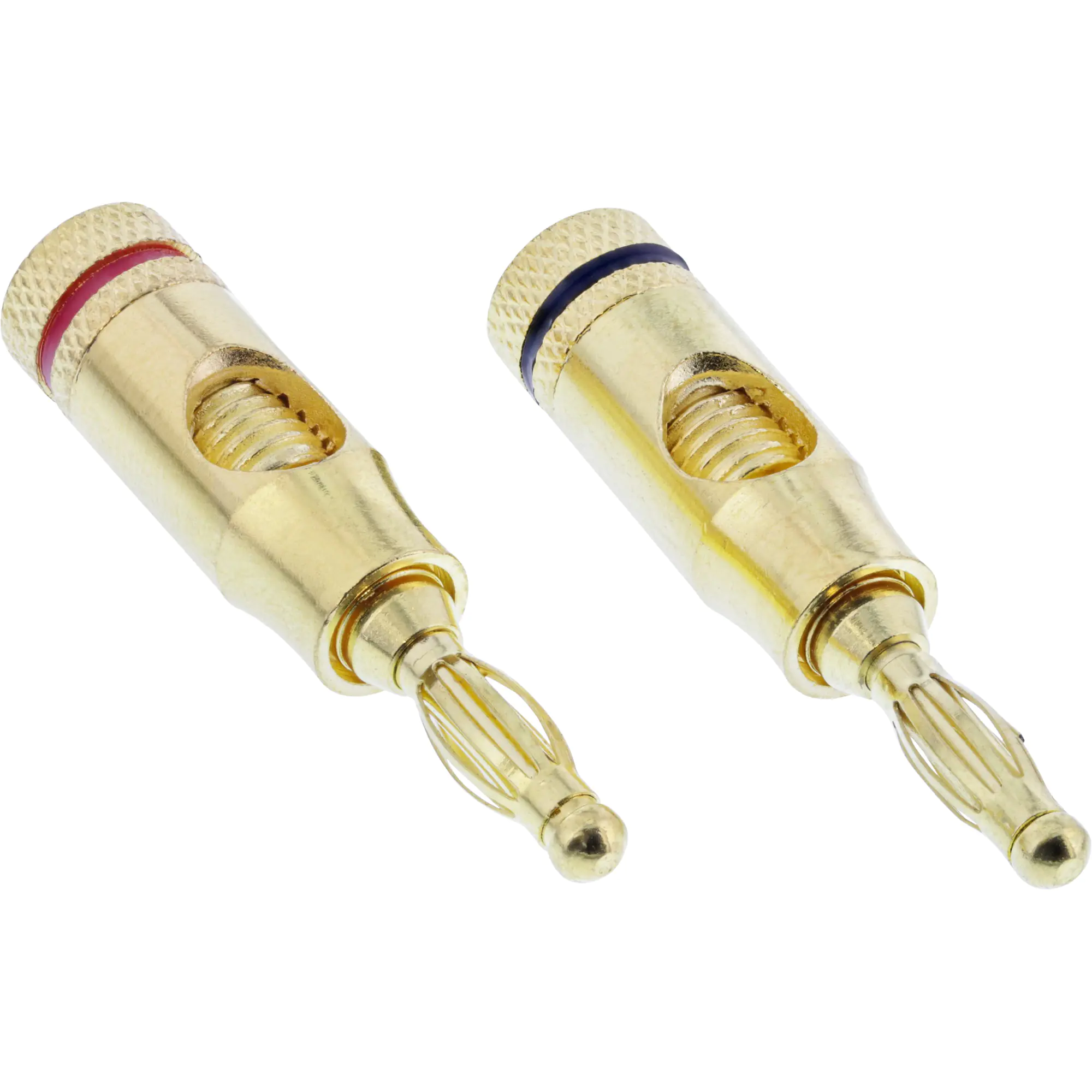 InLine - Audio-Stecker - Bananen männlich - Schwarz, Rot