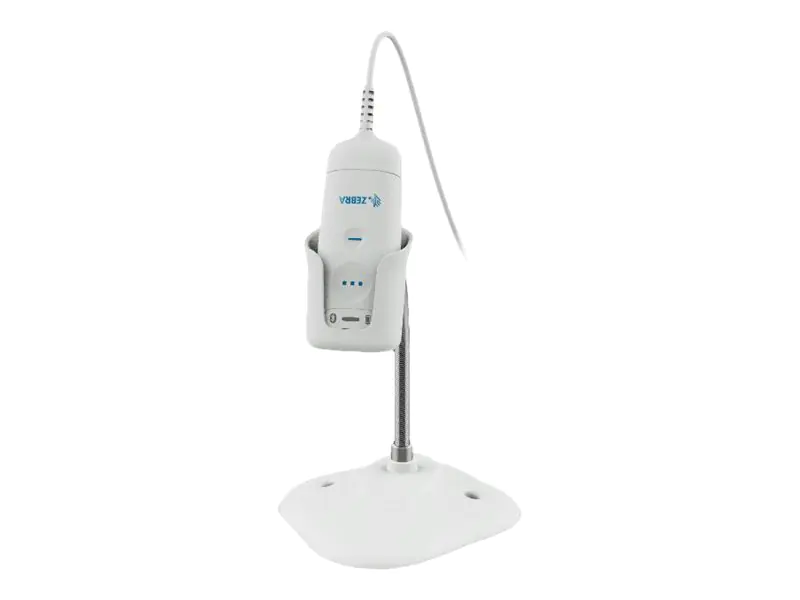 Zebra - Schwanenhals-Halterung für Barcode-Scanner - Healthcare White - für Zebra CS60-HC