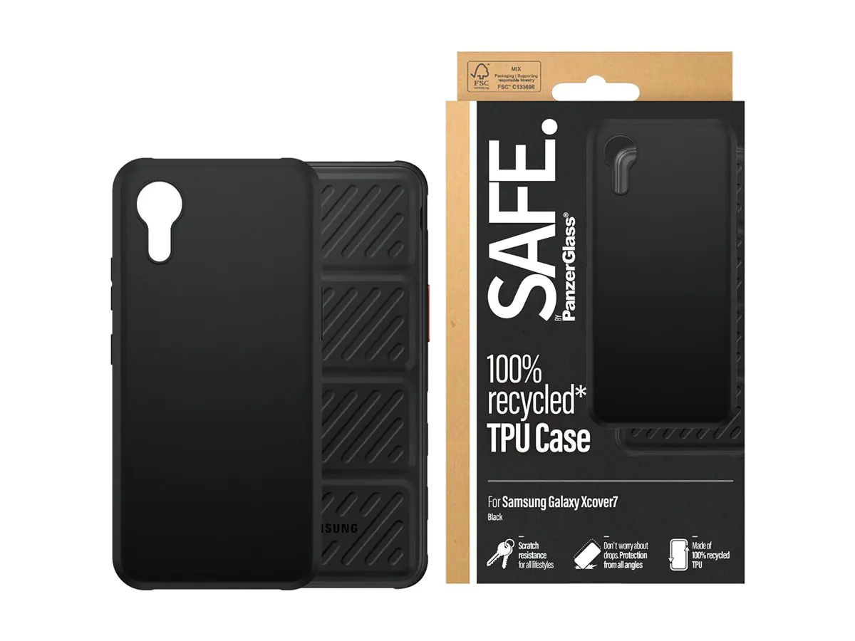 PanzerGlass SAFE. by PanzerGlass - Hintere Abdeckung für Mobiltelefon - 100 % recyceltes
