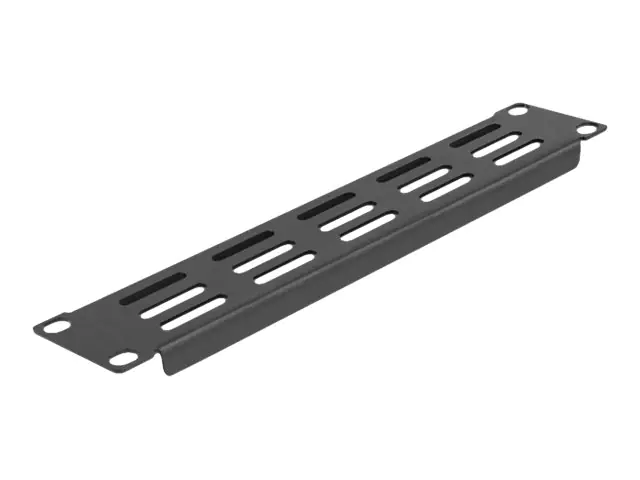 Delock - Halterungs-Belüftungsplatte (horizontal) - Rack montierbar - Schwarz - 1U - 25.4 cm (10")