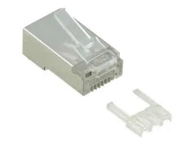 VALUE - Netzwerkanschluss - RJ-45 (M) - abgeschirmt - CAT 6e - durchsichtig (Packung mit 10)