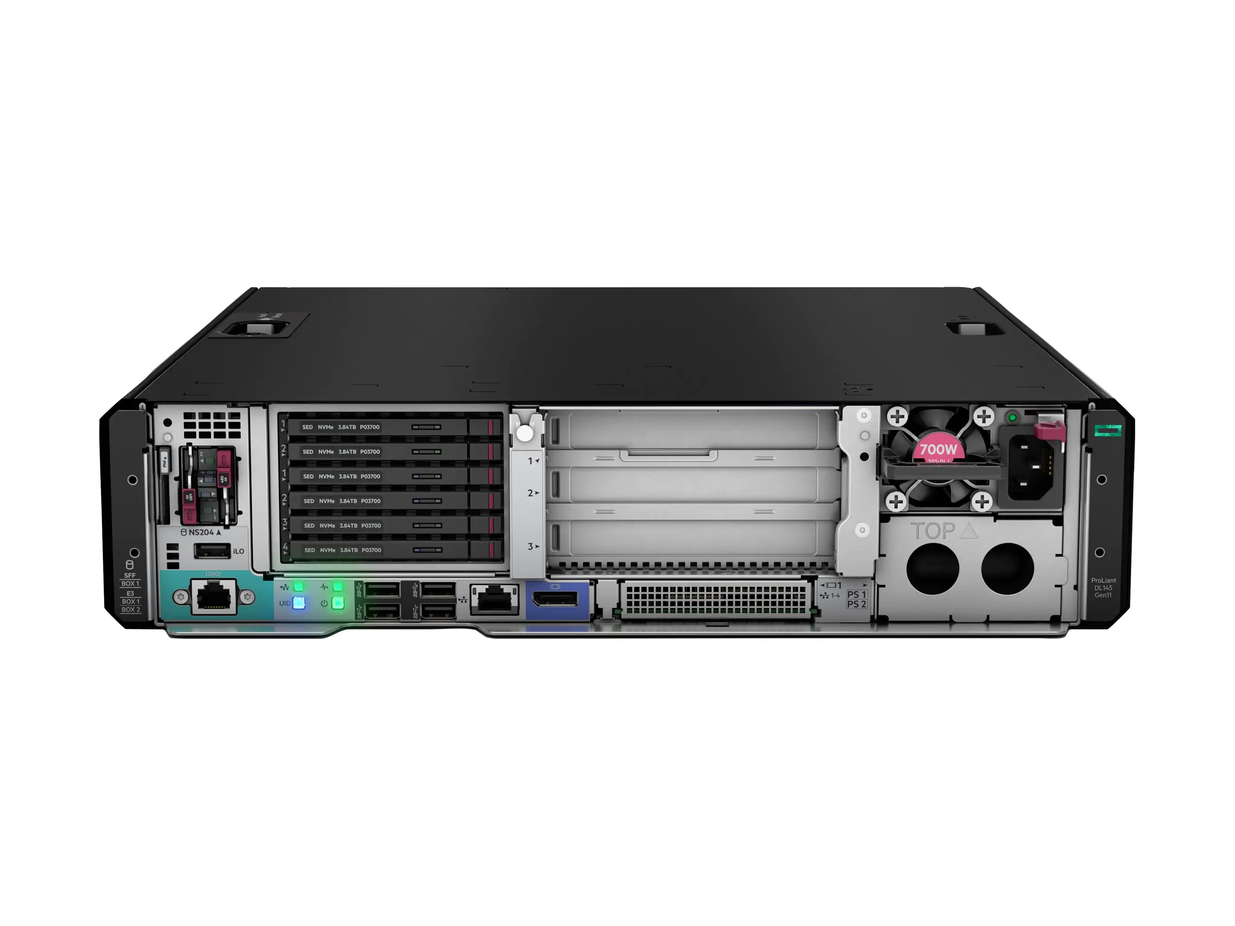 HPE ProLiant DL145 Gen11 Network Choice - Server - Rack-Montage - 2U - 1-Weg - 1 x EPYC 8024P / 2.4