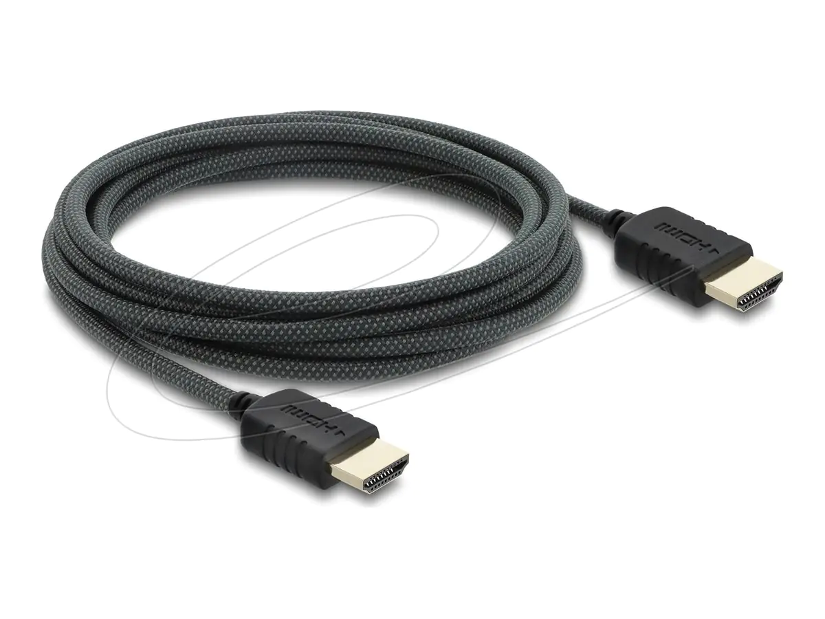 Delock High Speed - HDMI-Kabel - HDMI männlich zu HDMI männlich - 3 m - dreifach abgeschirmtes
