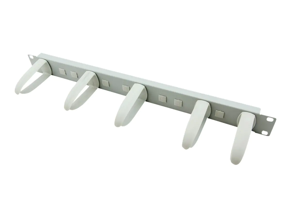 VALUE 19" Cable Management plate - Kabelführungsplatte für Schaltschrank - Grau - 1U - 25.4/48.3 cm (10"/19") 26.99.0345
