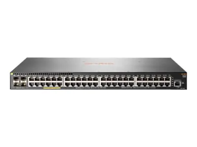 HPE Aruba 2930F 48G PoE+ 4SFP+ - Switch - L3 - managed - 48 x 10/100/1000 (PoE+) + 4 x 1 Gigabit/10 Gigabit SFP+ (Uplink) - an Rack montierbar - PoE+ (370 W)