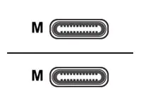 Equip - USB-Kabel - 24 pin USB-C (M) zu 24 pin USB-C (M) - USB 3.2 - 3 A - 2 m - weiß