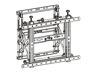 Neomounts WL95-900BL16 - Befestigungskit (Ständer, Pop-out-Montage) - für LCD-Display - Wandmontage