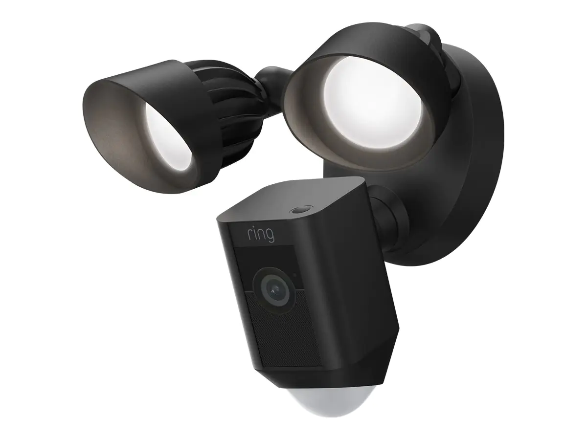 Ring Floodlight Cam Wired Plus - Netzwerk-Überwachungskamera - Außenbereich - wetterfest - Farbe (Tag&Nacht) 8SF1P1-BEU0
