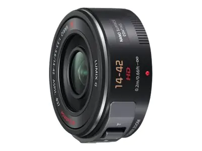 Panasonic Lumix H-PS14042E - Zoomobjektiv - 14 mm - 42 mm - f/3.5-5.6 G X VARIO PZ - Micro Four Thirds - für Lumix GX7; Lumix G AG-GH4UP, DC-GX880, DMC-G70, G7M, GX8, GX80, GX8A, GX8H, GX8K, GX8M