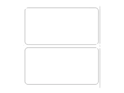 Zebra Z-Ultimate 3000T - Polyester - glänzend - permanenter Acrylklebstoff - beschichtet - 5,8 mil