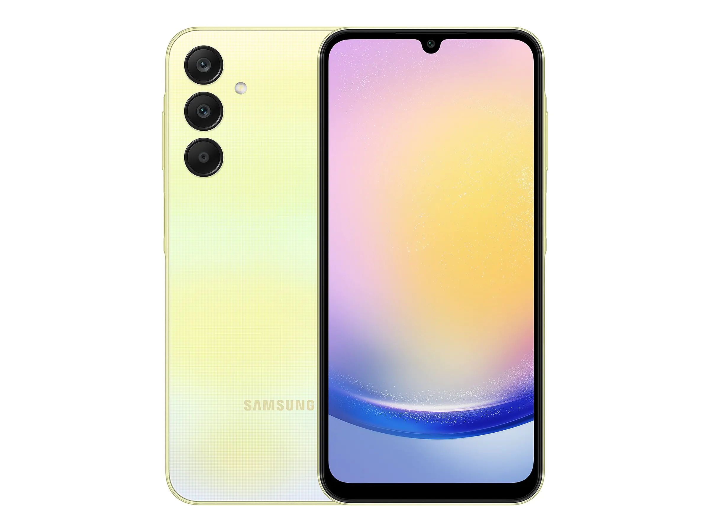 Samsung Galaxy A25 - 5G Smartphone - Dual-SIM - RAM 6 GB / Interner Speicher 128 GB - microSD slot - OLED-Display - 6.5" - 2340 x 1080 Pixel (120 Hz) - Triple-Kamera 50 MP, 8 MP, 2 MP - front camera 13 MP - Gelb