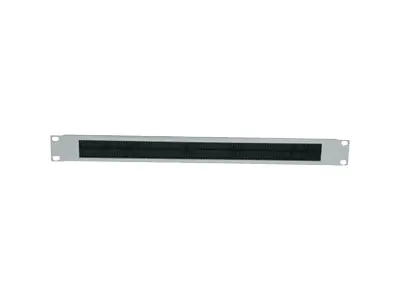 Intellinet 19" Kabeldurchführung, 1 HE, mit Bürstenleiste, grau - Rack-Blende mit Bürste für Kabeldurchführung - Grau, RAL 7035 - 1U - 48.3 cm (19") 712477