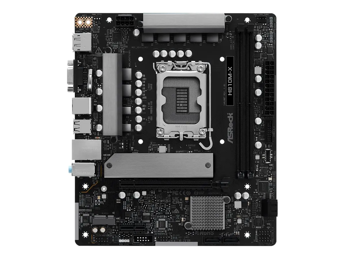 ASRock MB Intel 1851 H810M-X - ATX - USB 3.2