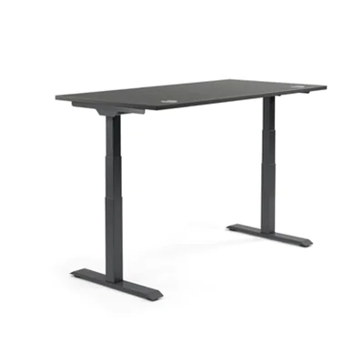 Schreibtisch FLEX MODUL Maße: 1.200 x 605-1.255 x 800 mm (B x H x T) Spanplatte, melaminharzbeschichtet anthrazit