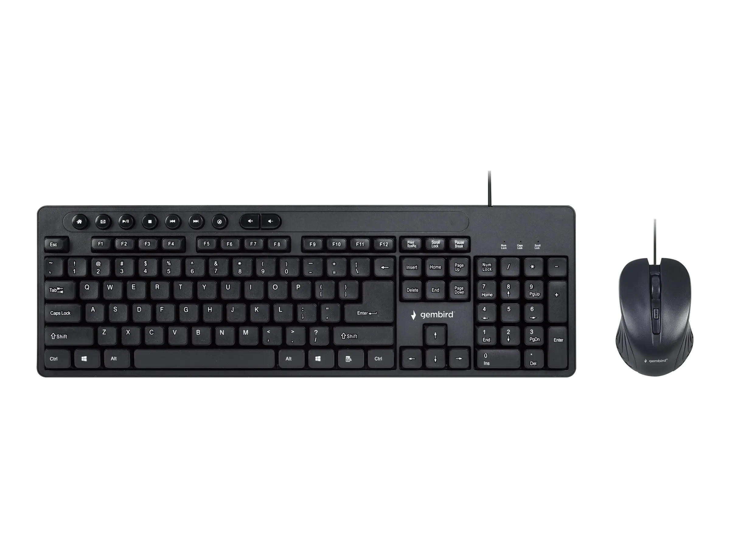 Gembird KBS-UM-04 - Tastatur-und-Maus-Set - USB