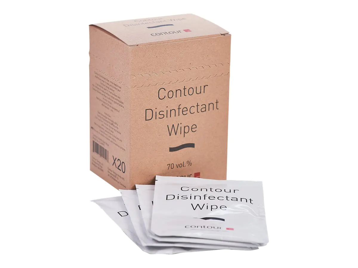 Contour Desinfectant Wipe - Desinfektionstücher - Einweg - 20 Blätter