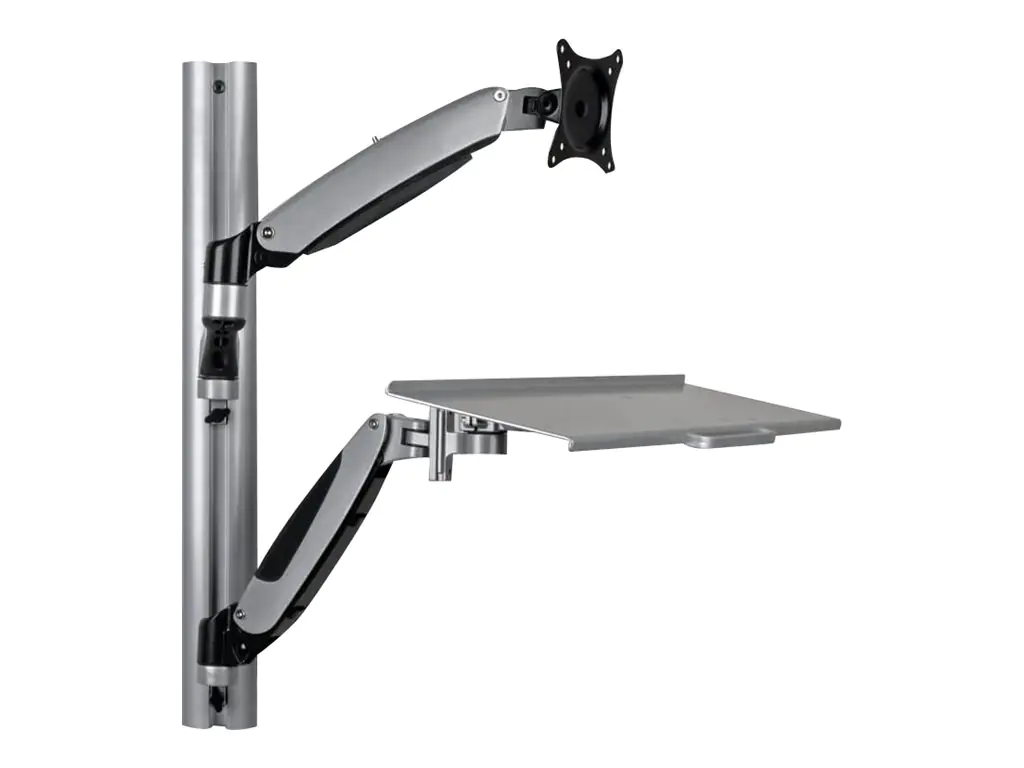 Tripp Eaton Tripp Lite Series Adjustable-Height Wall-Mount Sit-Stand Workstation, Single-Display