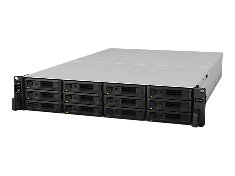 Synology RackStation RS3621xs+ - NAS-Server - 12 Schächte - Rack - einbaufähig - SATA 6Gb/s - RAID RAID 0, 1, 5, 6, 10, JBOD, RAID F1, 1 Hot-Spare, 10-Hot-Spare, 5 Hot Spare, 6 Hot Spare, F1 Hot Spare - RAM 8 GB - Gigabit Ethernet / 10 Gigabit Ethernet -