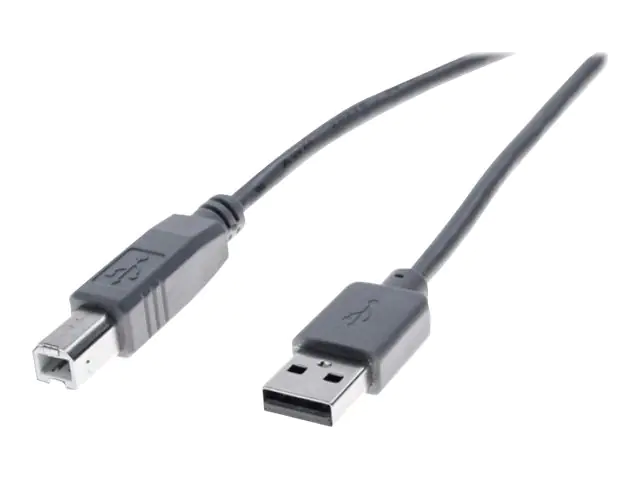 exertis Connect - USB-Kabel - USB (M) zu USB Typ B (M) - USB 2.0 - 5 m - Elfenbein - Entry level