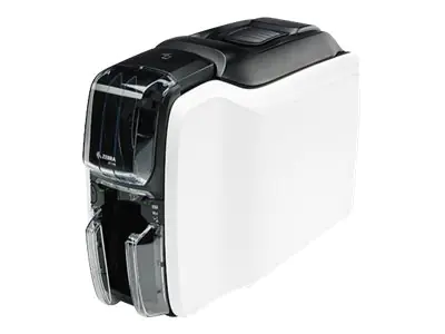 Zebra ZC100 - Plastikkartendrucker - Farbe - Thermosublimation/thermische Übertragung - CR-80 Card (85.6 x 54 mm) - 300 dpi - bis zu 700 Karten/Stunde (einfarbig)/ bis zu 150 Karten/Stunde (Farbe) - Kapazität: 100 Karten - USB 2.0, LAN