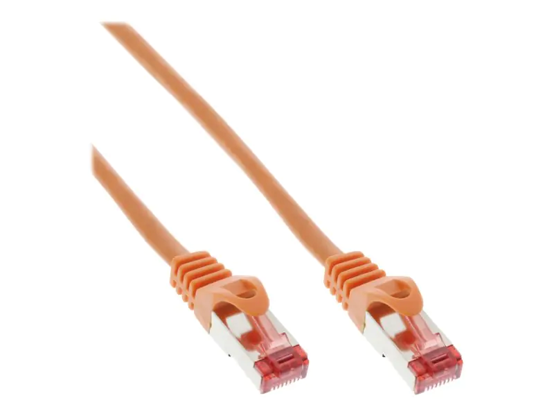 InLine - Patch-Kabel - RJ-45 (M) zu RJ-45 (M) - 30 m - SSTP-Kabel - CAT 6 - geformt - orange