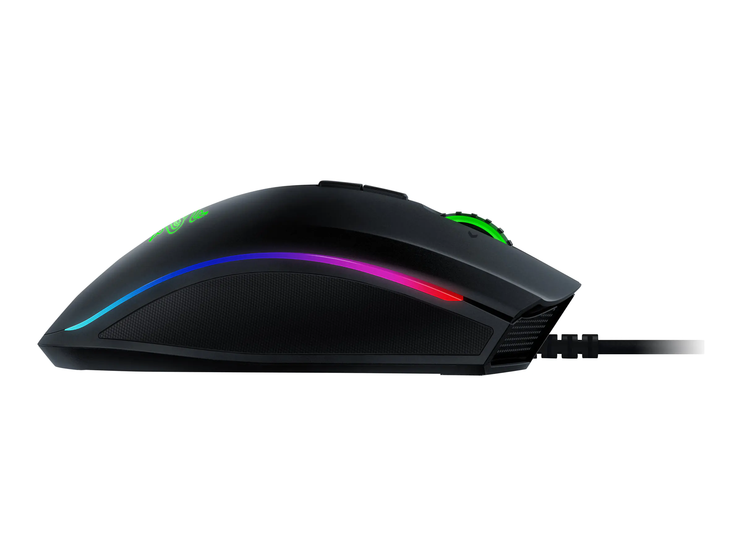Razer Mamba Elite - Maus - ergonomisch - Für Rechtshänder - optisch - 9 Tasten - kabelgebunden - USB