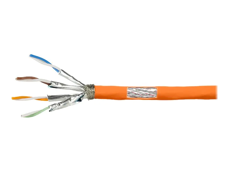 LogiLink Professional - Bulkkabel - 100 m - 7.5 mm - SFTP, PiMF - CAT 7 - halogenfrei, robust - orange