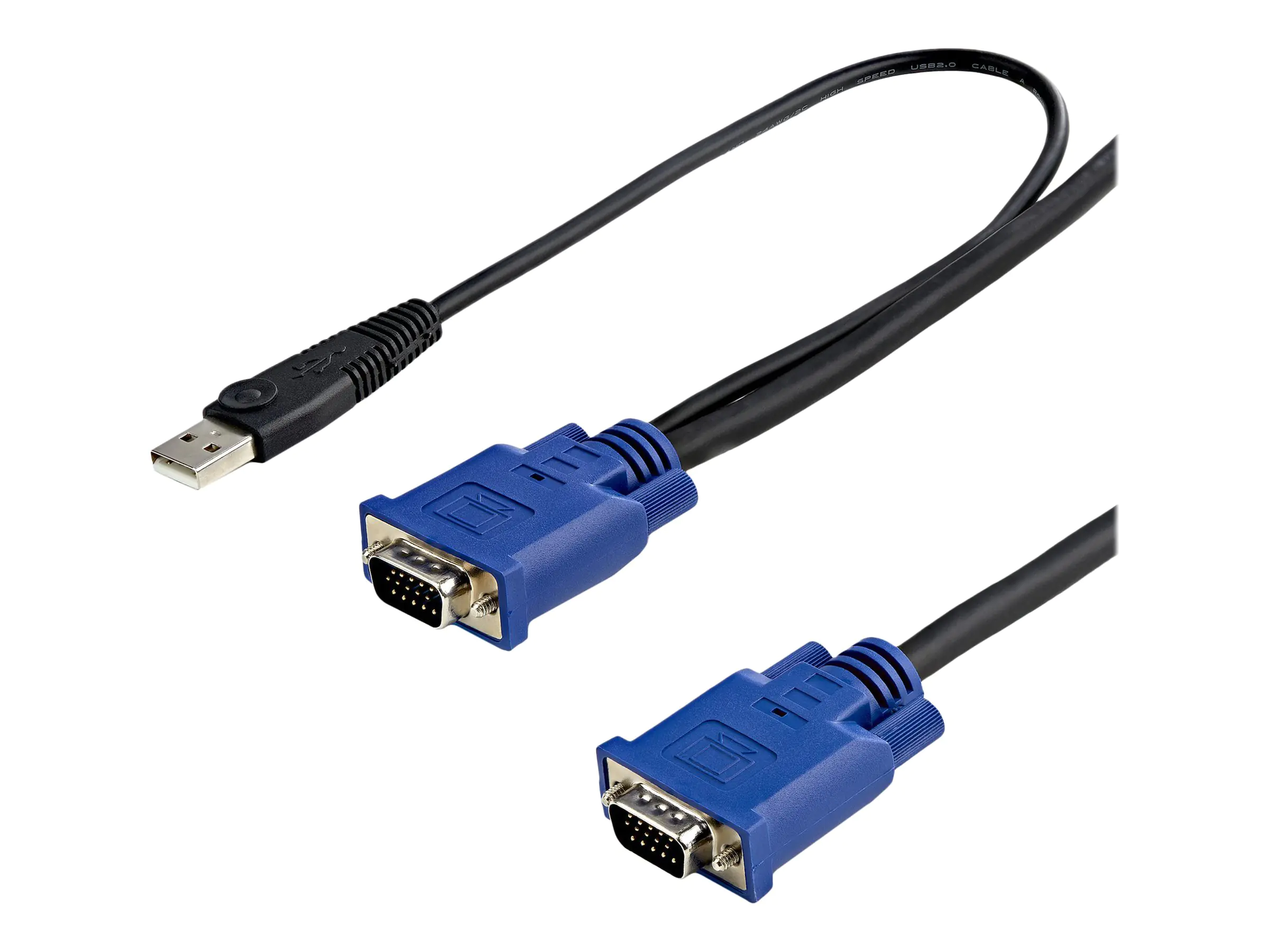StarTech 3m 2-in-1 PS/2 USB KVM Kabel - Kabelsatz für KVM Switch / Umschalter - Video- / USB-Kabel - USB, HD-15 (VGA)