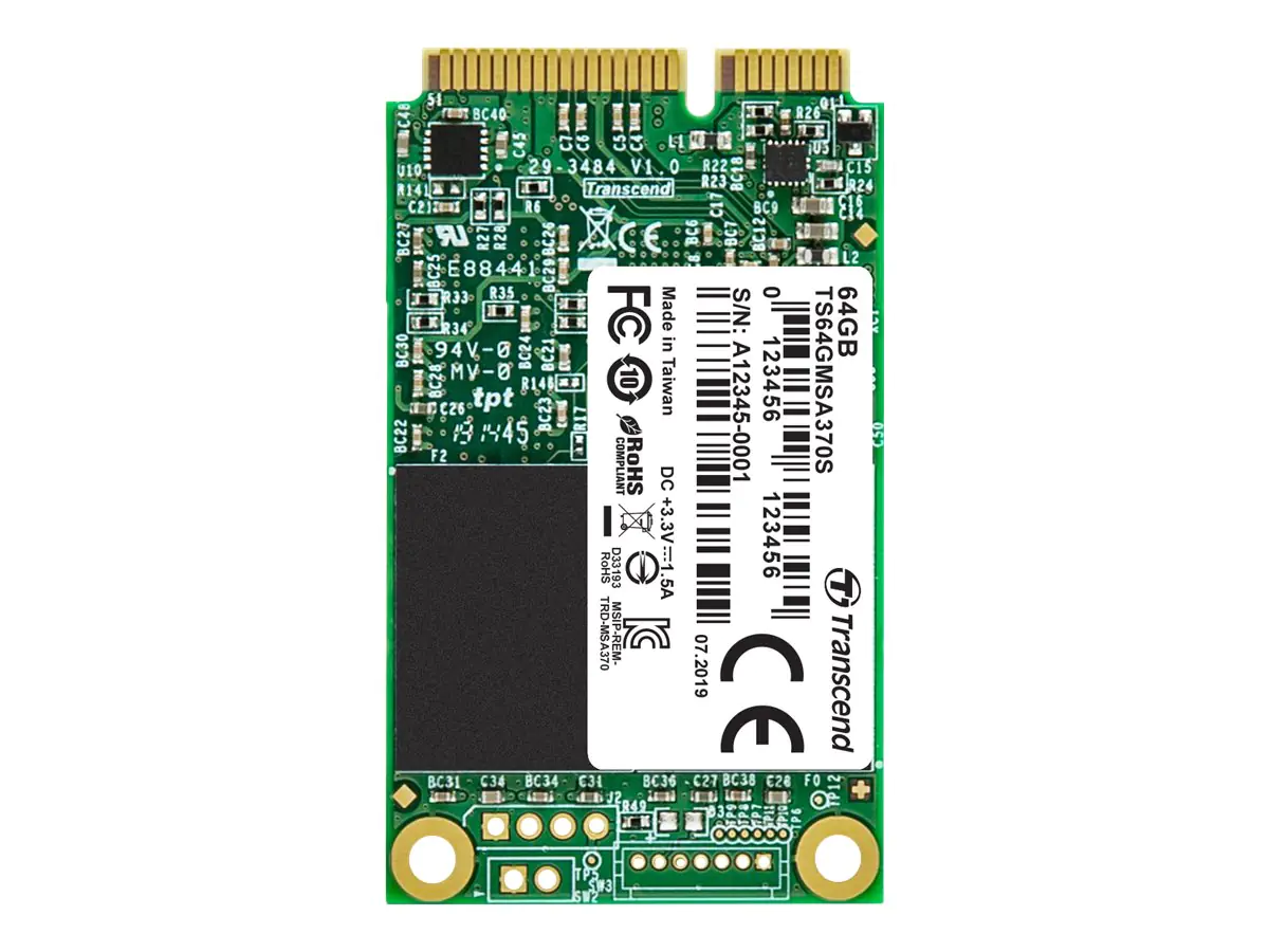 Transcend 370S - SSD - 64 GB - intern - mSATA - SATA 6Gb/s