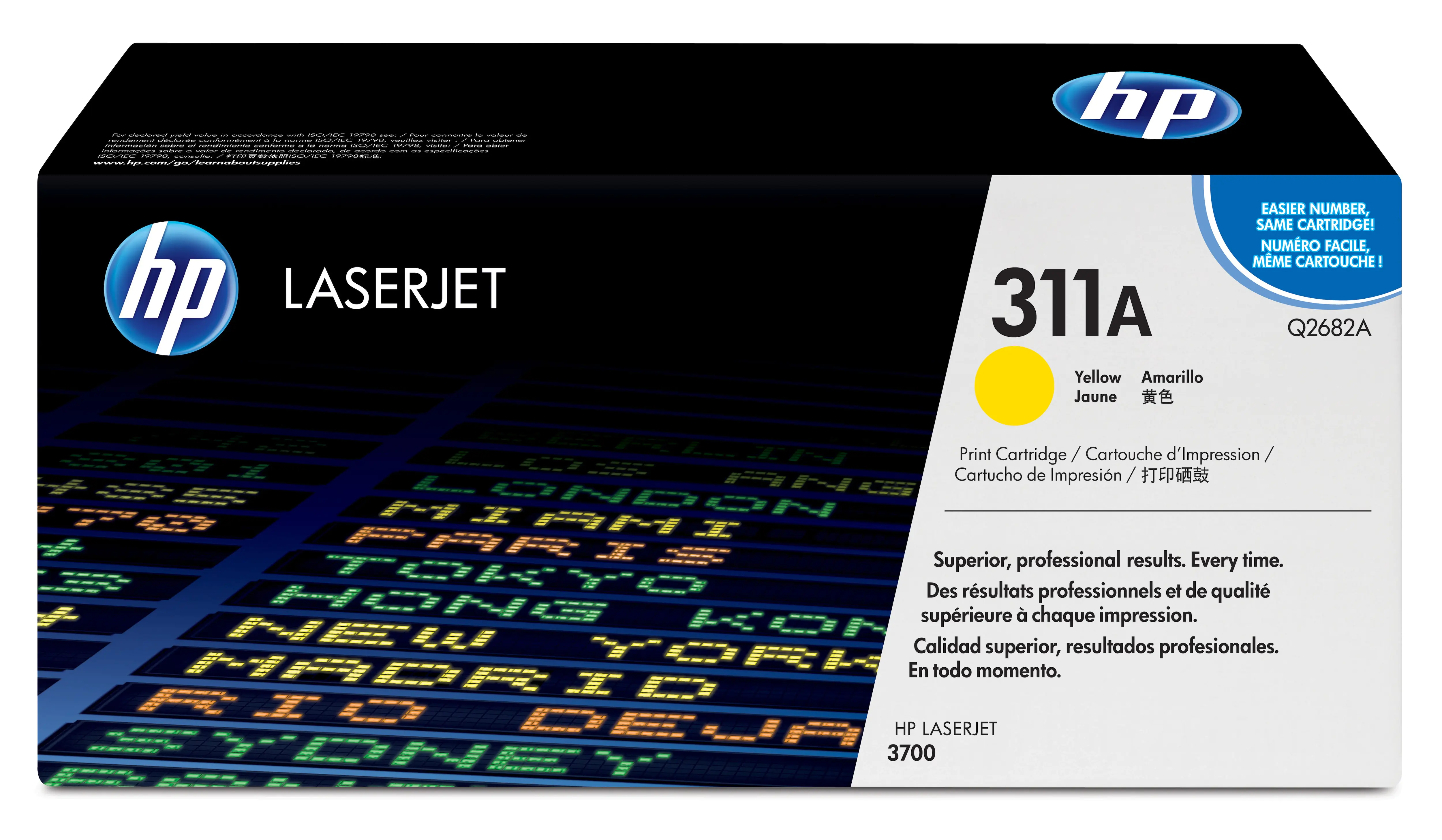 HP 311A - Gelb - Original - LaserJet - Tonerpatrone (Q2682A) - für Color LaserJet 3700, 3700d, 3700dn, 3700dtn, 3700n