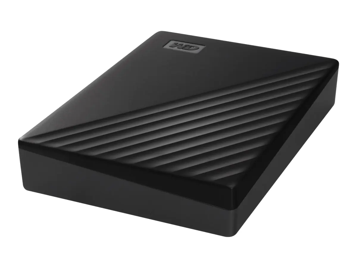 WD My Passport WDBPKJ0040BBK - Festplatte - verschlüsselt - 4 TB - extern (tragbar) - USB 3.2 Gen 1 - 256-Bit-AES - Schwarz
