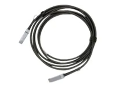 NVIDIA - 100GBase Direktanschlusskabel - QSFP28 zu QSFP28 - 0.5 m - passiv, Ethernet-Support - Schwarz