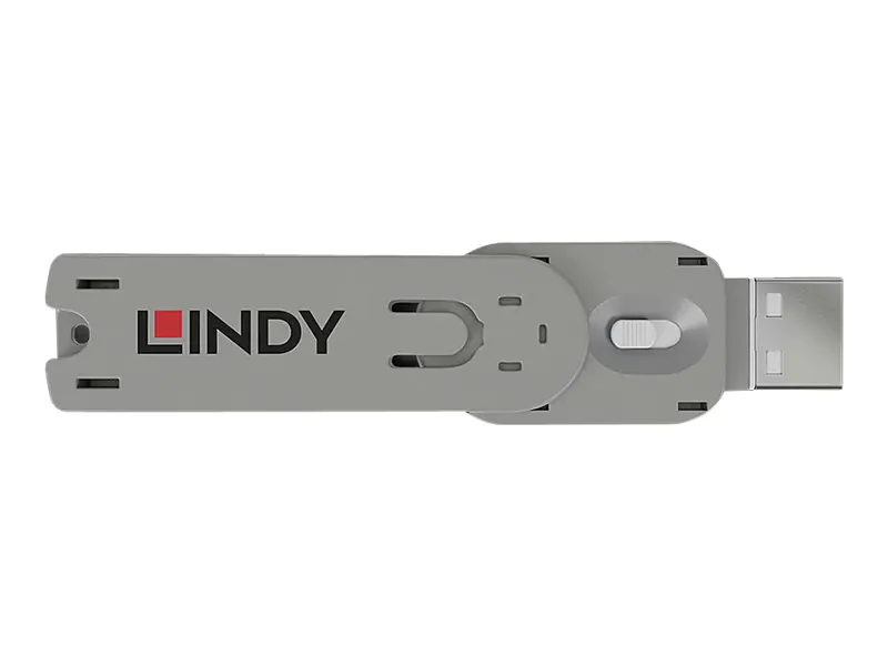 Lindy USB Type A Port Blocker Key - USB-Portblocker - weiß