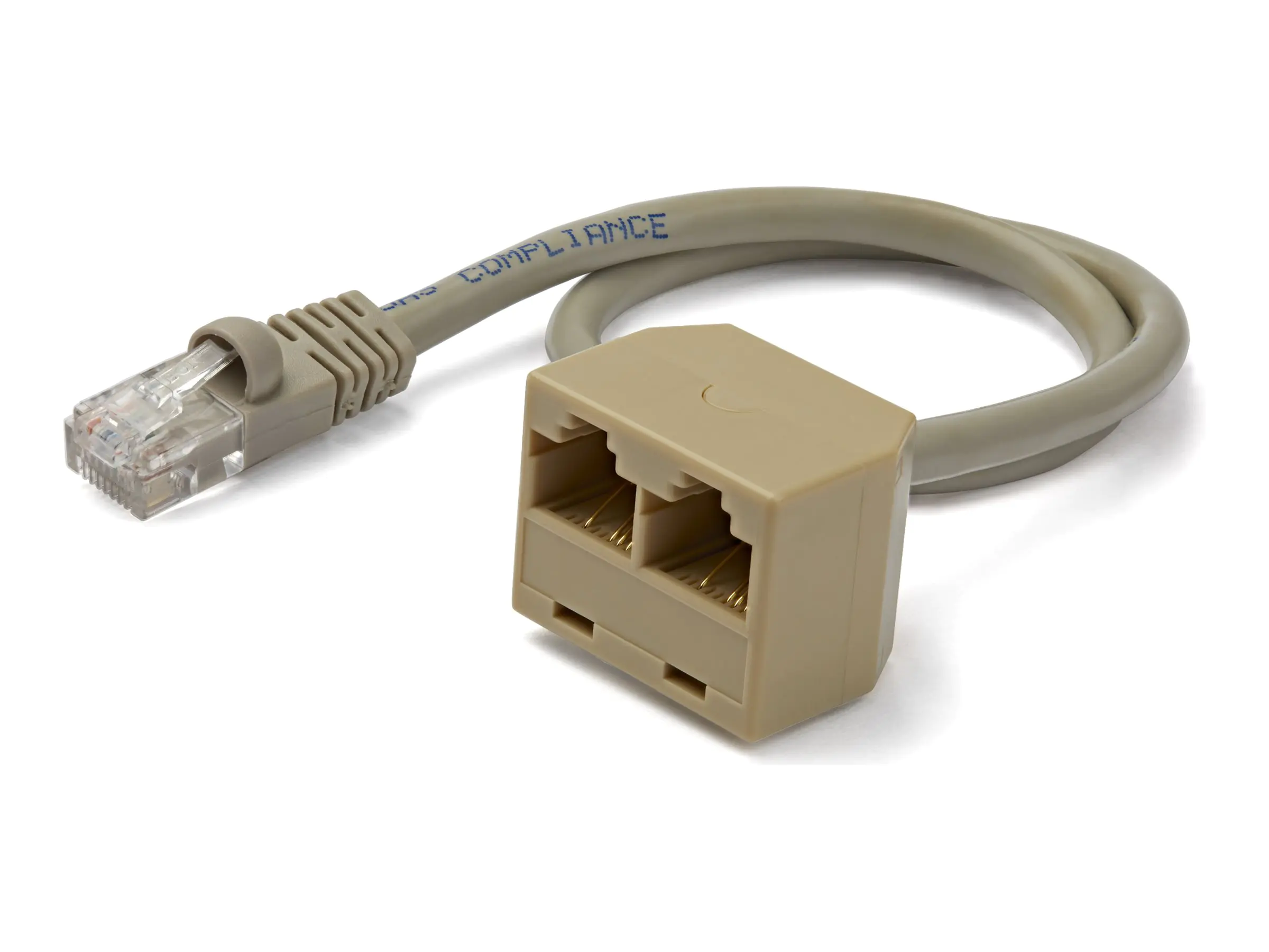 StarTech 2 auf 1 RJ45 10/100 Mbit/s Splitter Kabel Adapter - St/Bu - Netzwerk-Splitter - RJ-45 (M) zu RJ-45 (W)