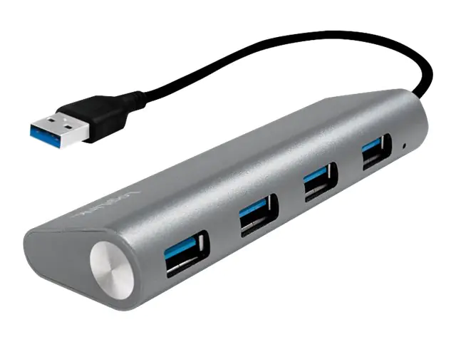 LogiLink USB 3.0 4-Port Hub - Hub - 4 x SuperSpeed USB 3.0 - Desktop