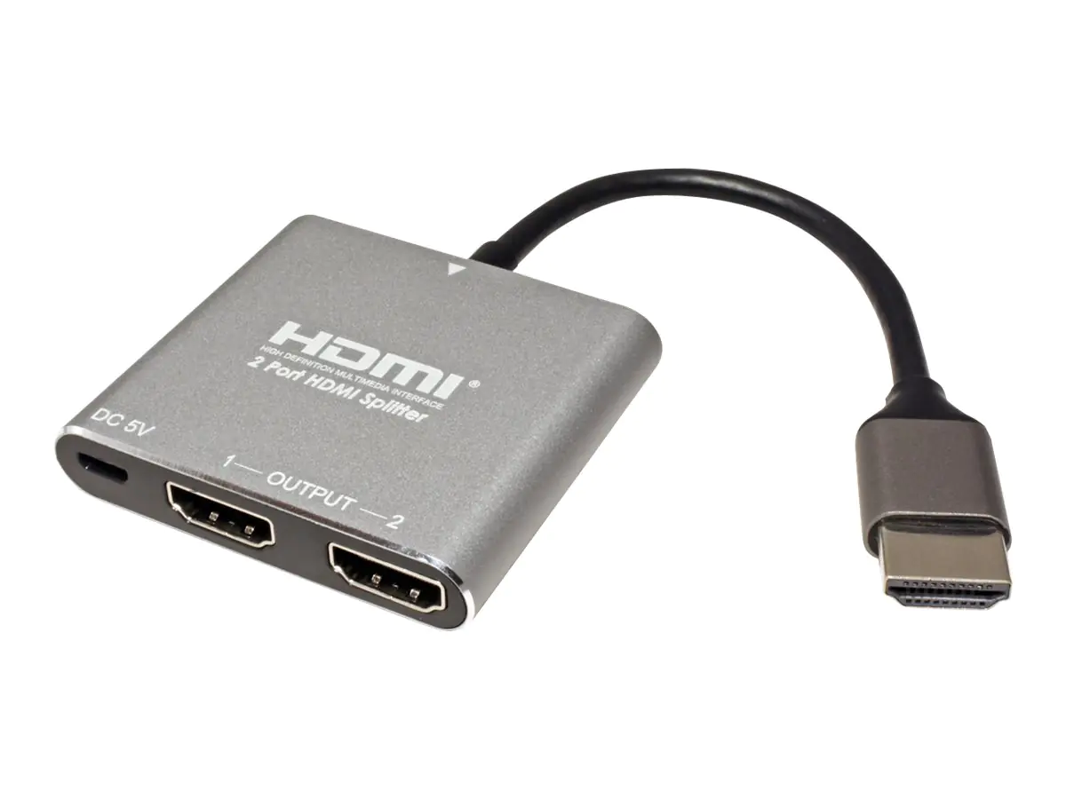 VALUE HDMI Splitter - Video-/Audio-Splitter - 2 x HDMI