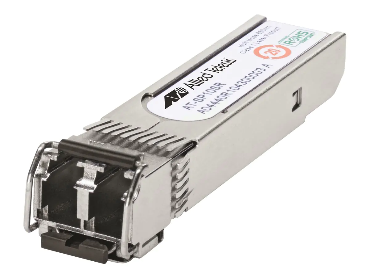 Allied Telesis AT SP10SR/I - SFP+-Transceiver-Modul - 10 GigE - 10GBase-SR - LC Multi-Mode - bis zu 300 m - 850 nm