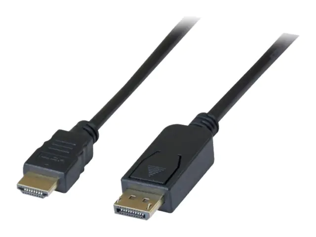 exertis Connect - Highspeed - Adapterkabel - DisplayPort männlich zu HDMI männlich - 2 m - Schwarz - Full HD 3D Support