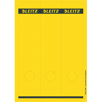 Leitz Ordneretikett 16870015 lang/breit Papier gelb 75 St./Pack.