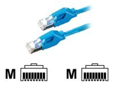 Secomp DRAKA UC600 SS27 - Patch-Kabel - RJ-45 (M) zu RJ-45 (M) - 5 m - SSTP-Kabel - CAT 6 - halogenfrei - Blau