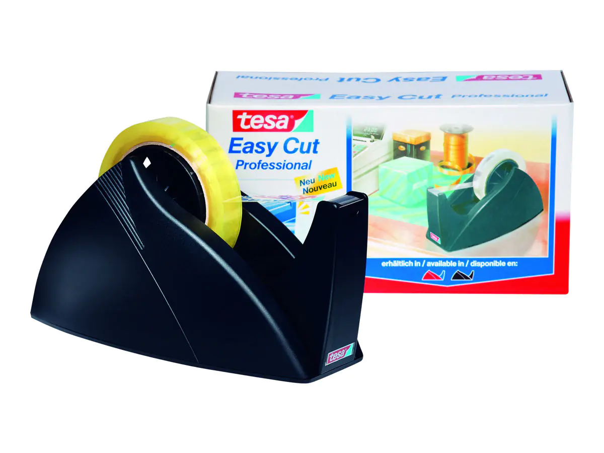 Tesa Easy Cut - Abroller - Schreibtisch - Schwarz 57422-00001-01
