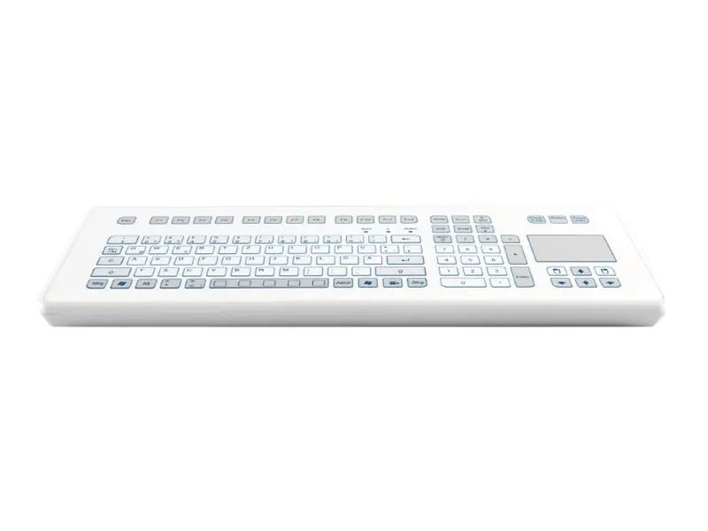 InduDur TKS-105c-TOUCH-KGEH - Tastatur - mit Touchpad - Robust - USB - QWERTZ - Deutsch