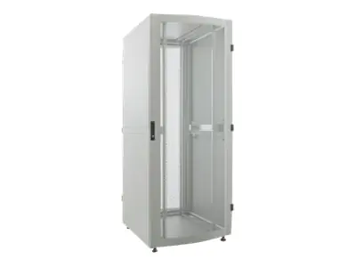 Intellinet Network Cabinet, Free Standing (Premium), 26U, Usable Depth 129 to 829mm/Width 503mm, Grey, Flatpack, Max 2000kg, Server Rack, IP20 rated, 19", Aluminium, Multi-Point Door Lock, Split Side Panels (Two Locks Per Side), Three Year Warranty - Prem